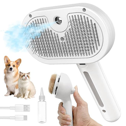 Self Cleaning Steamy Pet Brush
