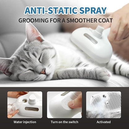 Self Cleaning Steamy Pet Brush