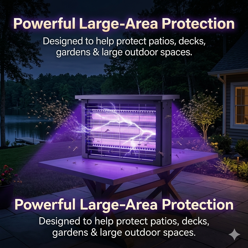 Revéra™ GlowGuard Pro | Solar Outdoor Bug Zapper