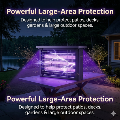 Revéra™ GlowGuard Pro | Solar Outdoor Bug Zapper
