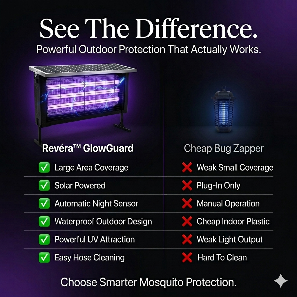 Revéra™ GlowGuard Pro | Solar Outdoor Bug Zapper
