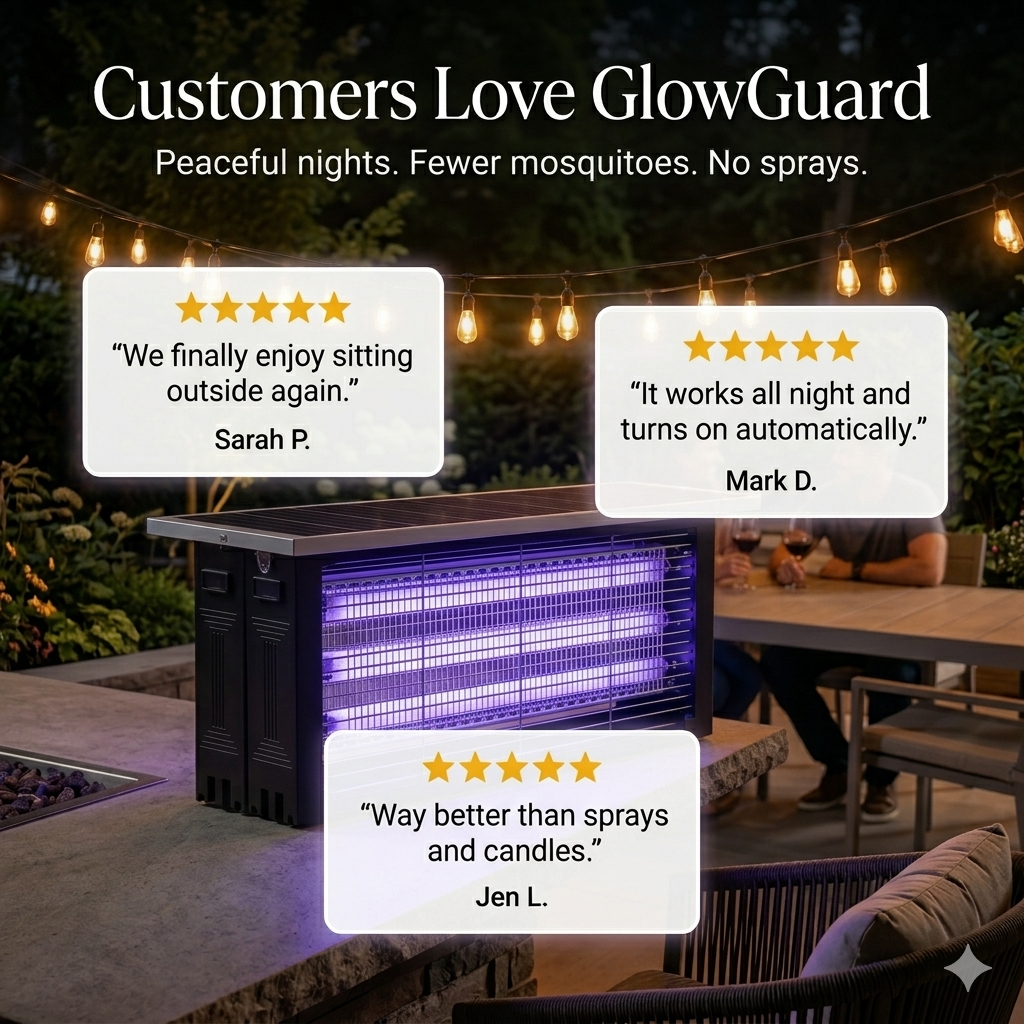 Revéra™ GlowGuard Pro | Solar Outdoor Bug Zapper