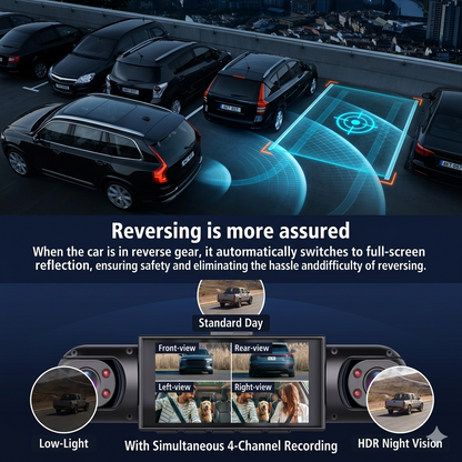 Revéra™ Vision360 4-Channel Dash Cam
