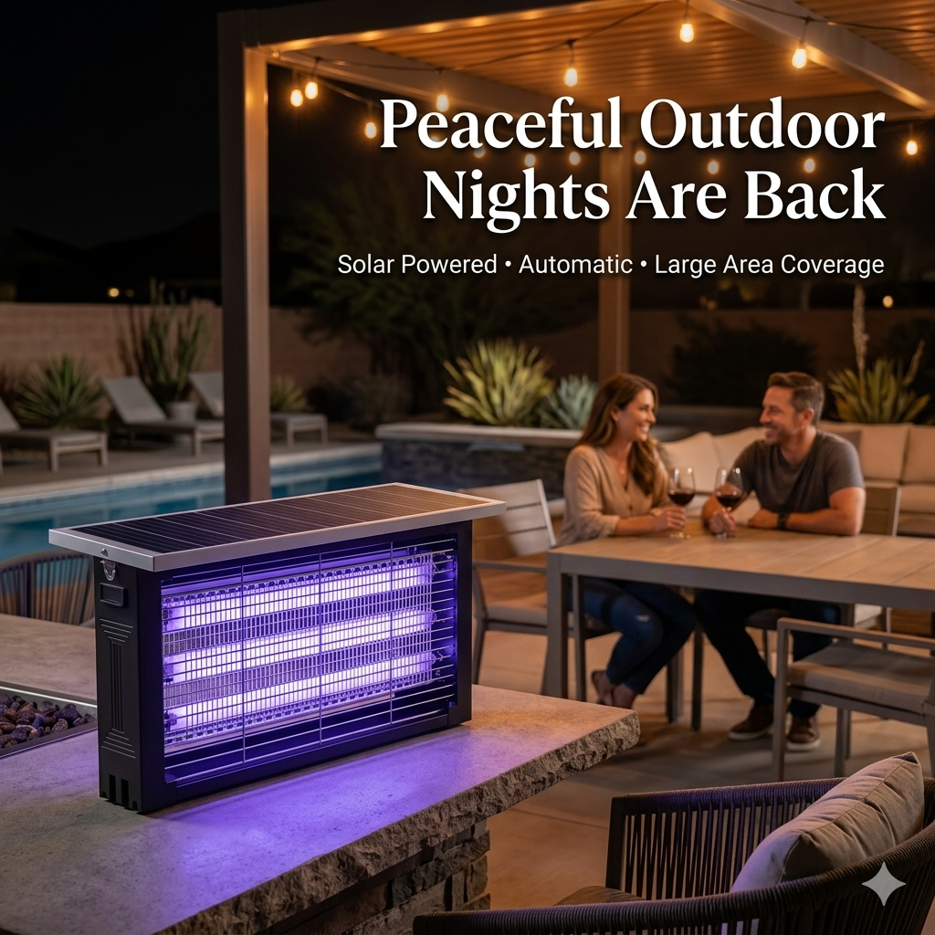 Revéra™ GlowGuard Pro | Solar Outdoor Bug Zapper
