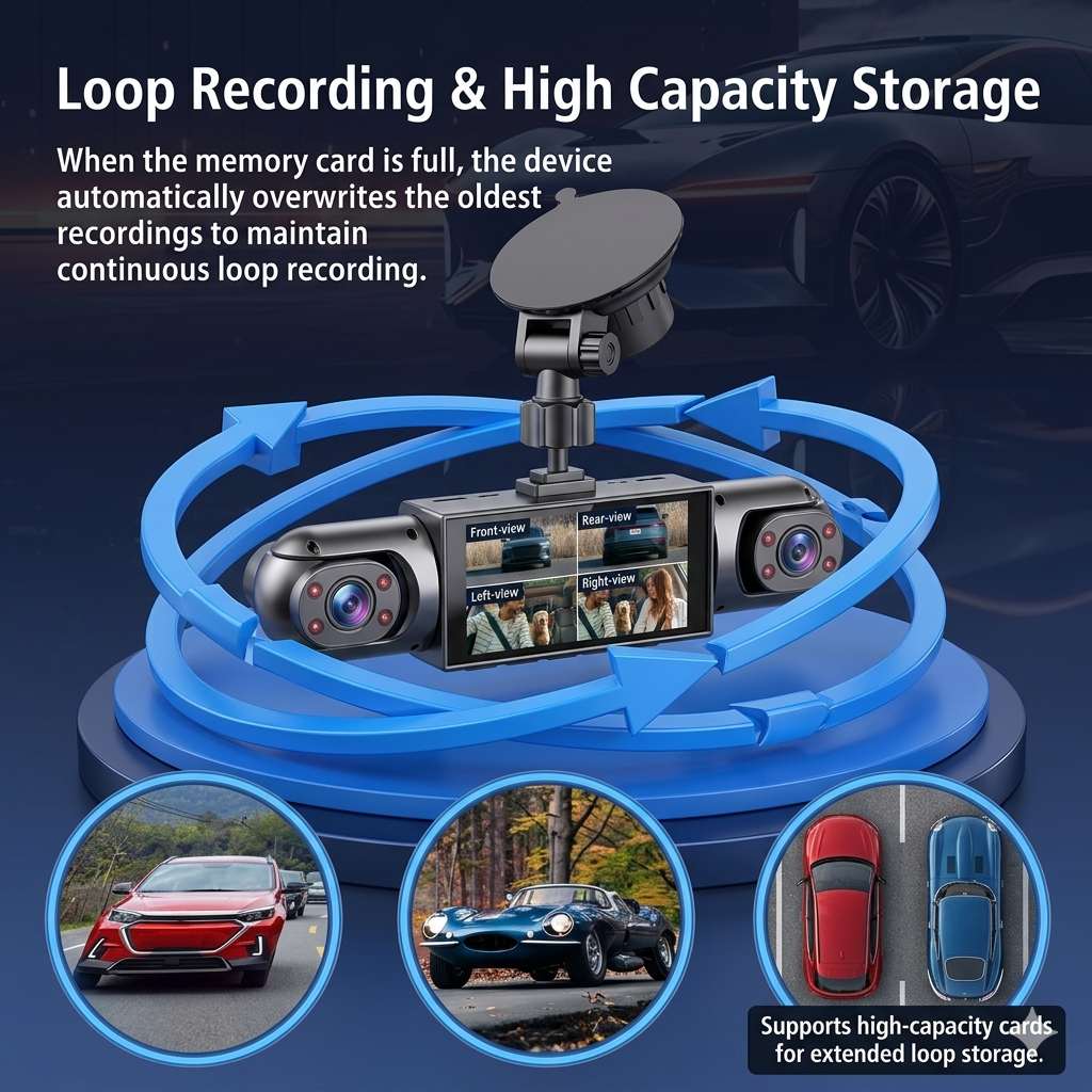 Revéra™ Vision360 4-Channel Dash Cam