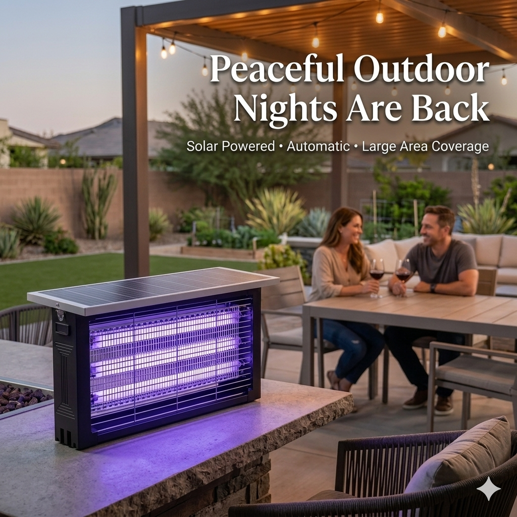 Revéra™ GlowGuard Pro | Solar Outdoor Bug Zapper