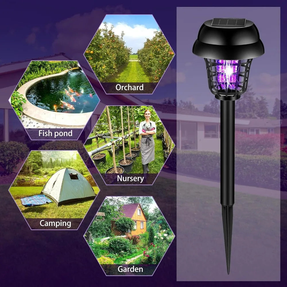 Revéra™ Solar Bug Zapper Waterproof Outdoor