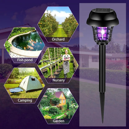 Revéra™ Solar Bug Zapper Waterproof Outdoor