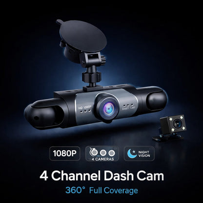 Revéra™ Vision360 4-Channel Dash Cam