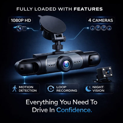 Revéra™ Vision360 4-Channel Dash Cam