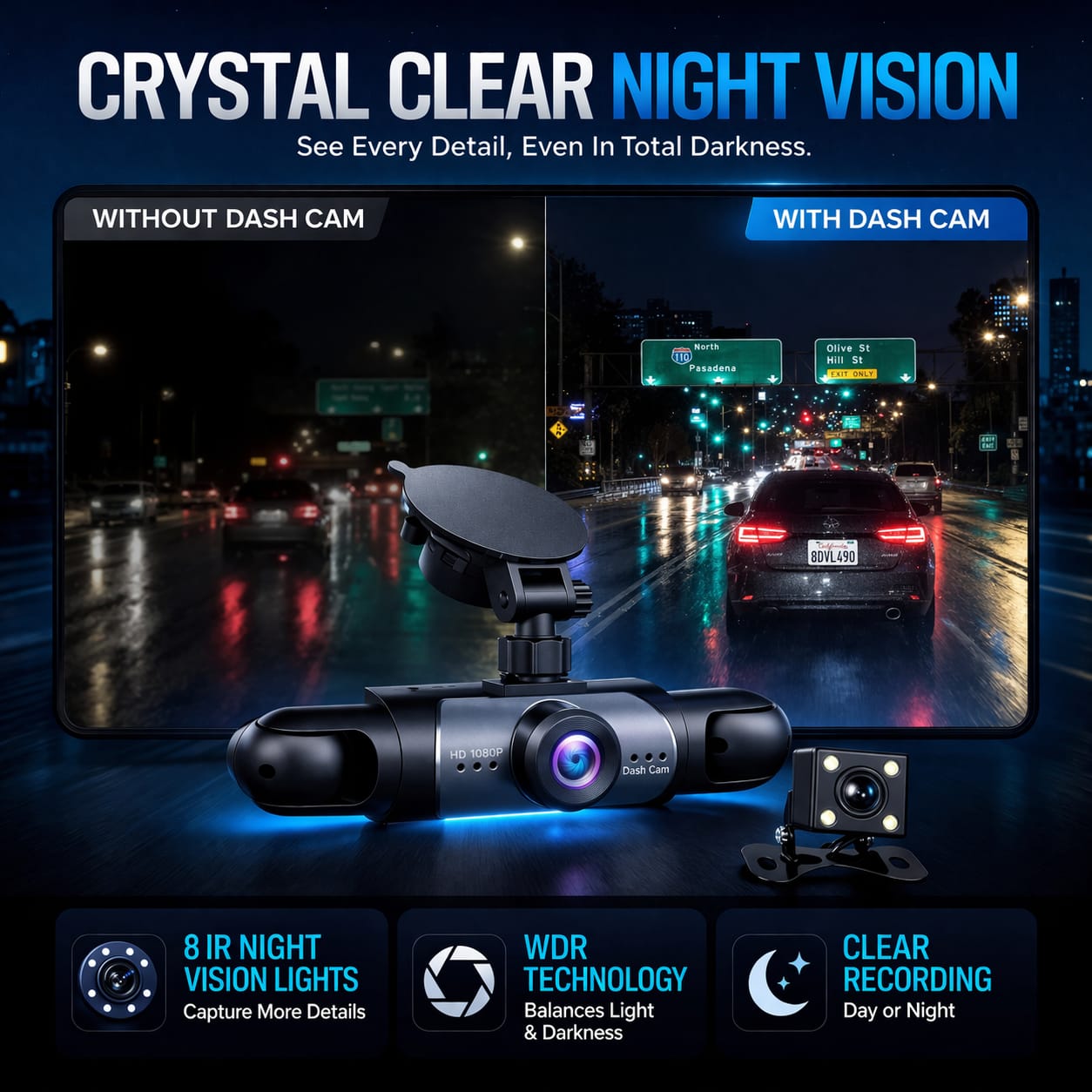 Revéra™ Vision360 4-Channel Dash Cam