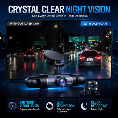 Revéra™ Vision360 4-Channel Dash Cam