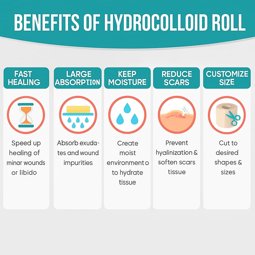 VEEU™Hydrocolloid Roll for Wound Care