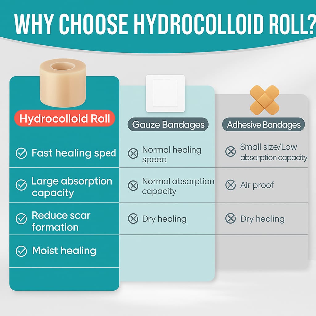 VEEU™Hydrocolloid Roll for Wound Care