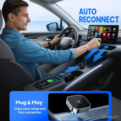 VEEU™ SmartDrive Adapter – Wireless CarPlay & Android Auto in Seconds